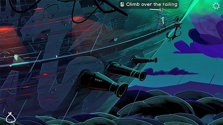 You'll be on the side of the ship - Return to Monkey Island: Sail to Monkey Island - walkthrough - Part 2 - A Dangerous Journey - Return to Monkey Island Walkthrough