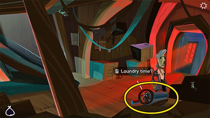 Use the descent below deck (Into the ship) - Return to Monkey Island: Sail to Monkey Island - walkthrough - Part 2 - A Dangerous Journey - Return to Monkey Island Walkthrough