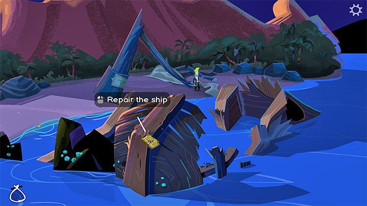 Exit the jungle and select Shipwreck from the map of the Monkey Island - Return to Monkey Island: Decode the map - walkthrough - Part 3 - Return to Monkey Island - Return to Monkey Island Walkthrough