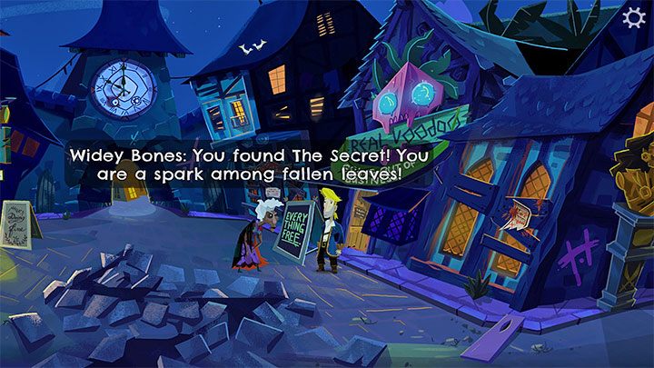 Widey Bones is an old woman living on Melee Island - Return to Monkey Island: Wideys Golden Key - walkthrough - Part 4 - Things Get Complicated - Return to Monkey Island Walkthrough