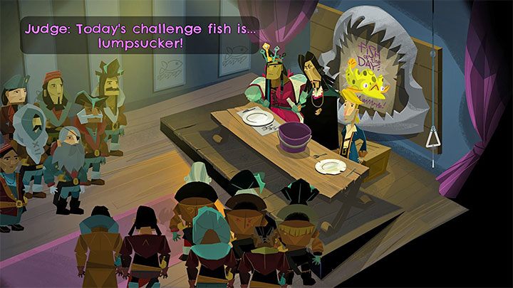Contest of Heartiness involves consuming as many fish as possible - Return to Monkey Island: Brrr Muda Island Golden Key - walkthrough - Part 4 - Things Get Complicated - Return to Monkey Island Walkthrough