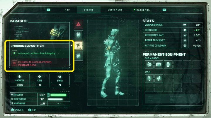 While playing Returnal, you will find many different types of parasites, which can grant you additional buffs, but this also involves receiving a certain debuff - Returnal: Healing - how to restore health? - Combat - Returnal Guide