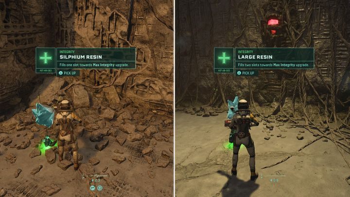 While exploring Atropos, you will also find a special type of Silphium, which will immediately fill 1 (Silphium Resin) or 2 slots (Large Resin) instead of healing and will help increase Selene's stamina - Returnal: Healing - how to restore health? - Combat - Returnal Guide