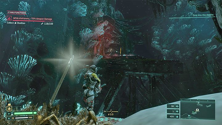 In other biomes, you'll come upon high or clearly distant shelves, near which there are no interactive edges - Return: Edges, high shelves - how to get? - Exploration - Returnal Guide