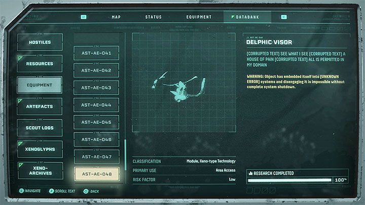 The problem of reaching distant shelves without visible interactive edges can be solved only after reaching the 6 - Return: Edges, high shelves - how to get? - Exploration - Returnal Guide