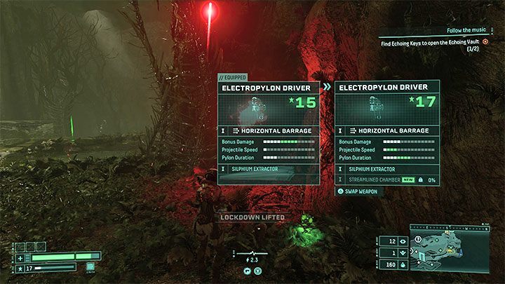 The hitting power of a weapon is affected by its level - Returnal: Character development and stats - Basics - Returnal Guide