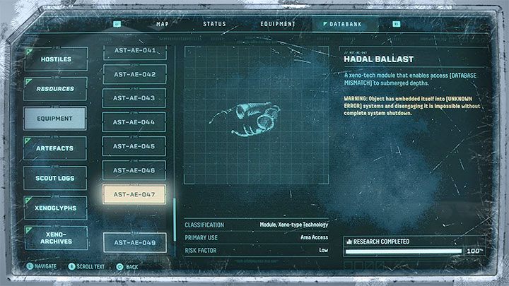 Inside the vault, you will find a sarcophagus and Selene will obtain a new unique gadget from the skeleton - the Hadal Ballasts These are leg-mounted devices that let you explore underwater areas - Returnal: Swimming - is it in the game? - Exploration - Returnal Guide