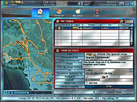 He wants you to go south along highway 5 towards Los Angeles and wait at the truck stop there for further instructions - Storyline solution - Part 1 - RignRoll - Game Guide and Walkthrough