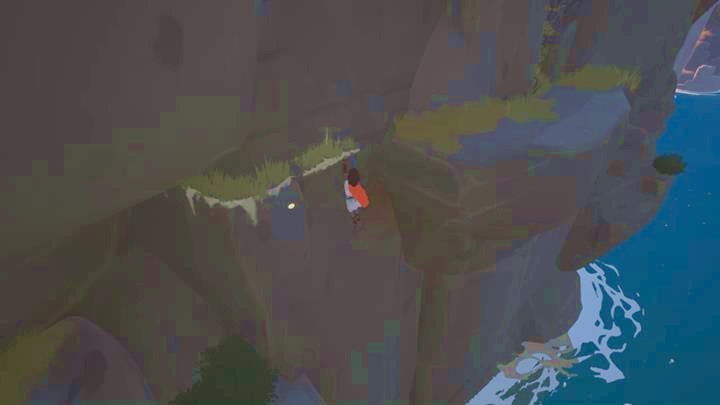 Reaching the third figurine requires a little bit of acrobatics . - Activation of the four figurines | Chapter 1 - Walkthrough - Chapter 1 - Rime Game Guide