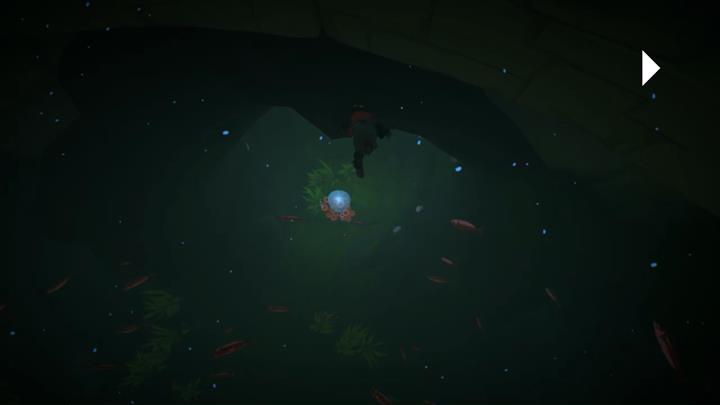 Swim through air bubbles to replenish your oxygen - Crossing the underground river | Chapter 3 - Walkthrough - Chapter 3 - Rime Game Guide
