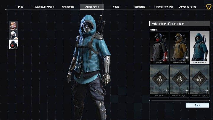 Hikage has 7 outfits - Adventure characters in Ring of Elysium - Characters - Ring of Elysium Guide and Tips