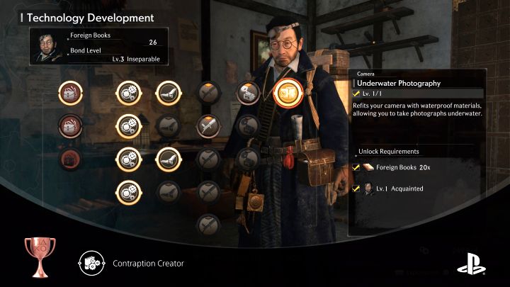How to unlock: Conducted Technology Development 15 times - Rise of the Ronin: All Trophies, Achievements, trophy guide - Rise of the Ronin: Appendix - Rise of the Ronin Guide
