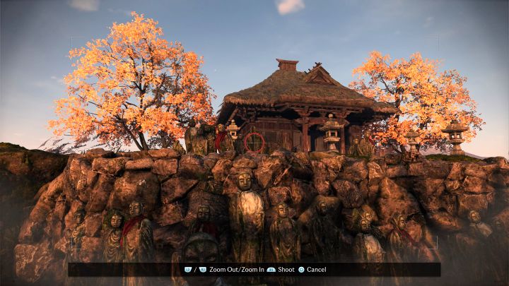 There are statues in front of the Nagaya Tenmangu temple to photograph - Rise of the Ronin: All photos in the Yokohama region map - Rise of the Ronin: Secrets and Collectibles - Rise of the Ronin Guide