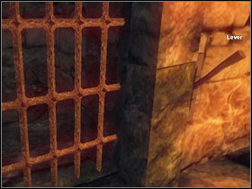 On the wall to you right (green dot) you will find a ring which will open the passage on the parallel wall (blue dot) - Chapter 2 - Risen Island - Quests - Part 3 - Chapter 2 - Risen - Game Guide and Walkthrough