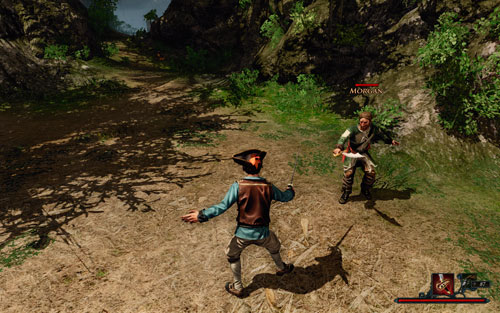 The pirate's strikes aren't too strong. - Pirate Triathlon with Morgan - Antigua - Quests - Risen 2: Dark Waters - Game Guide and Walkthrough