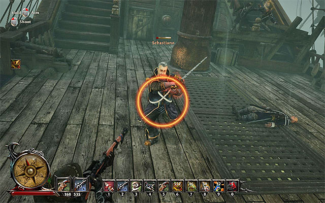 You need to defeat Sebastiano in a duel - Sea Battle Against Sebastiano - Other quests - Risen 3: Titan Lords - Game Guide and Walkthrough