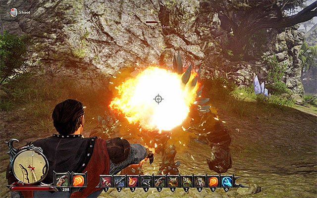 You can defeat the golem in any way that you want - Advancing Among the Guardians - Side Quests - Taranis - Risen 3: Titan Lords - Game Guide and Walkthrough