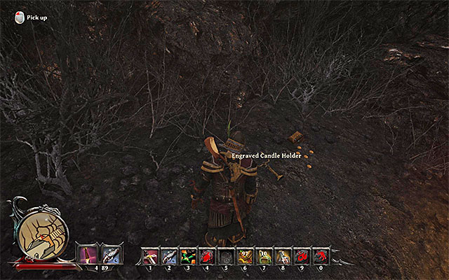 The place you can find the Candle Holder at. - Ernestos Engraved Candle Holder - Side Quests - Calador - Risen 3: Titan Lords - Game Guide and Walkthrough