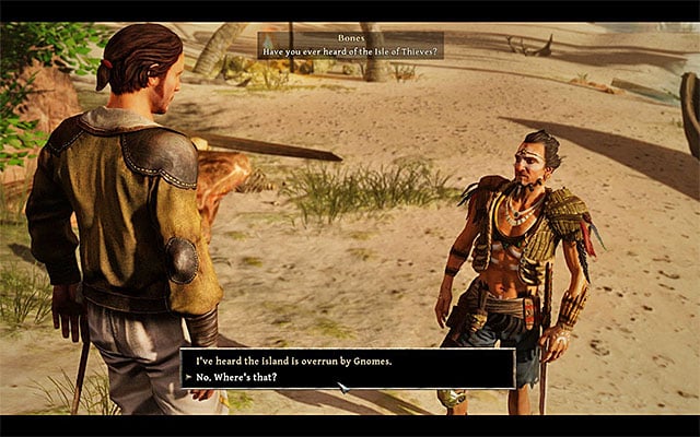 You complete this mission during the conversation with Bones - News on Board - Side Quests - Isle of Thieves - Risen 3: Titan Lords - Game Guide and Walkthrough