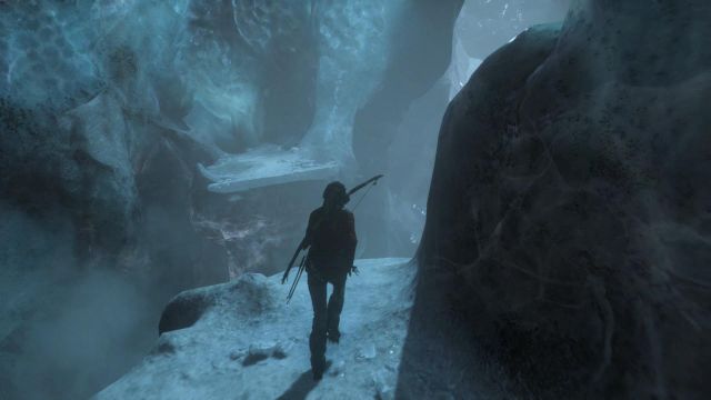 There are still several leaps left to make over the huge chasm, and one more dive - Rise of the Tomb Raider: Follow the Mongolian path, walkthrough - Siberian Wilderness - Best Laid Plans - Rise of the Tomb Raider Guide