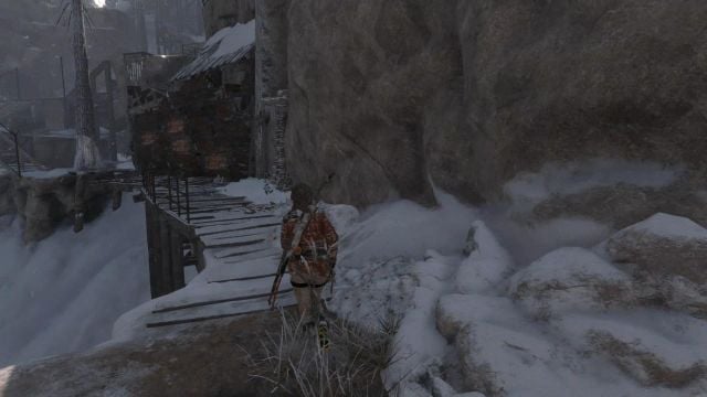 After you receive the side mission, it would be best to focus for several dozens of minutes on exploring this location - Rise of the Tomb Raider: Find a way into the old prison, walkthrough - Among the Enemy - Rise of the Tomb Raider Guide