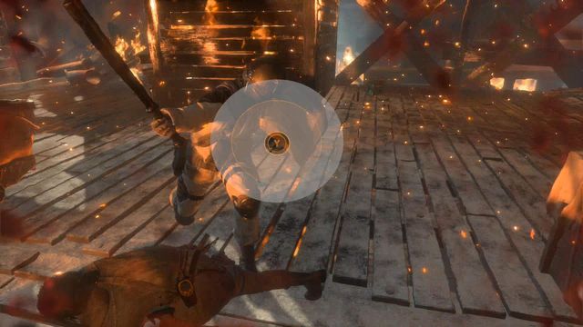 However, the most effective tactic is waiting for the right moment, when a soldier takes a swing with his baton and attempts to hit you - Rise of the Tomb Raider: Regroup with Jacob, walkthrough - Alone Again - Rise of the Tomb Raider Guide