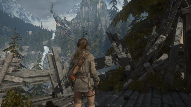 When you start your journey to Jacob, the Trinity launches its attack on the village - Rise of the Tomb Raider: Join Jacob at the upper village, walkthrough - Prepare for Battle - Rise of the Tomb Raider Guide