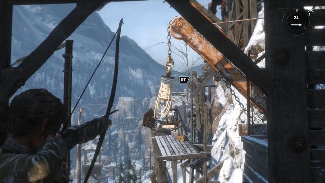Cross the room and you will reach a scaffolding up ahead - Rise of the Tomb Raider: Climb the copper mill to reach the mine, walkthrough - Alone Again - Rise of the Tomb Raider Guide