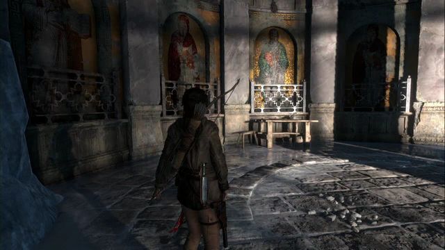 In the big room, where you craft smoke grenades for the first time, during the main storyline - Rise of the Tomb Raider: Documents, Abandoned Mine secrets, locations, tips - Abandoned Mine - Rise of the Tomb Raider Guide