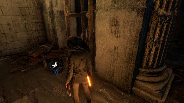 Near the first Greek Fire container, which you need to push into the water to blow up the sculpture - Rise of the Tomb Raider: Survival Caches, Flooded Archives secrets, locations - Flooded Archives - Rise of the Tomb Raider Guide