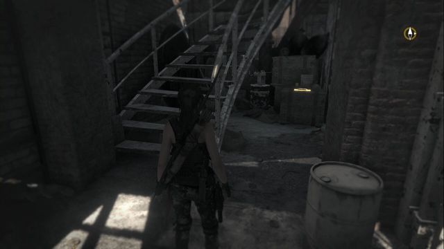 After you come down to the prison block, climb down the stairs - Rise of the Tomb Raider: Documents, Research Base secrets, locations, tips - Research Base - Rise of the Tomb Raider Guide