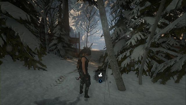 A it past the tree, which is opened the next time you are here (it is also possible to reach it from the direction of the other side of the forest) - Rise of the Tomb Raider: Survival Caches, Research Base secrets, locations, tips - Research Base - Rise of the Tomb Raider Guide