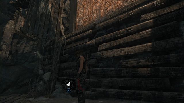 A moment after you enter the location, at the wooden wall, where you need to use climbing arrows - Rise of the Tomb Raider: Survival Caches, murals, books - Planetarium secrets - Planetarium - Rise of the Tomb Raider Guide
