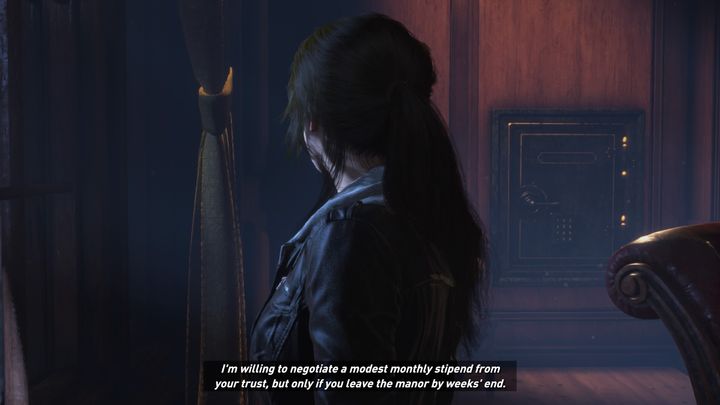 Once you gain control of the character, try opening the safe in front of you - Rise of the Tomb Raider, Blood Ties DLC: The road to the library walkthrough - Walkthrough | Blood Ties DLC - Rise of the Tomb Raider Guide