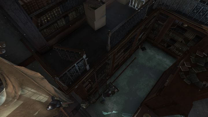 You will need to move the ladder twice. Luckily, you can jump safely. - Rise of the Tomb Raider, Blood Ties DLC: Find the master key walkthrough - Walkthrough | Blood Ties DLC - Rise of the Tomb Raider Guide