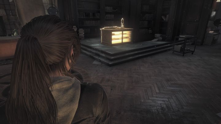 A chest with the master key is hidden under the furniture. - Rise of the Tomb Raider, Blood Ties DLC: Find the master key walkthrough - Walkthrough | Blood Ties DLC - Rise of the Tomb Raider Guide