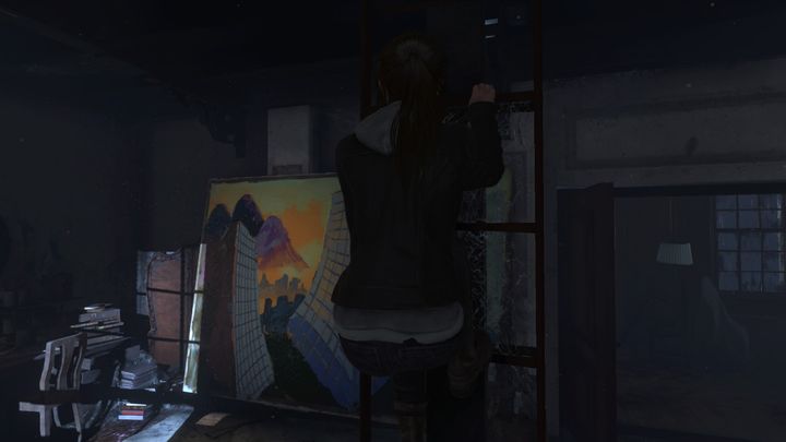 You can easily miss the ladder inside Amelias atelier. - Rise of the Tomb Raider, Blood Ties: Discover the clues, safe - walkthrough - Walkthrough | Blood Ties DLC - Rise of the Tomb Raider Guide