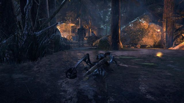 You will get close to the village that is being guarded by several mercenaries - Rise of the Tomb Raider: Sneak or fight through the village, walkthrough - Silent Night - Rise of the Tomb Raider Guide