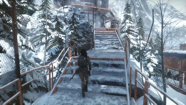 As soon as you eliminate all of the opponent, enter the meteorological station - Rise of the Tomb Raider: Enter the Meteorological Station, walkthrough - Tracking Down Trinity - Rise of the Tomb Raider Guide