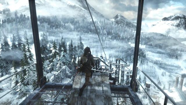 Now you will have to complete a simple task of zipping down lines and taking simple leaps - Rise of the Tomb Raider: Enter the prison block, walkthrough - Rescue Jonah - Rise of the Tomb Raider Guide