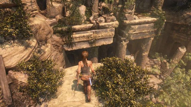 Perform few more jumps towards the entrance to the main part of the temple - Rise of the Tomb Raider: Find the entrance to the Prophets Tomb walkthrough - Syria - Lost tomb - Rise of the Tomb Raider Guide