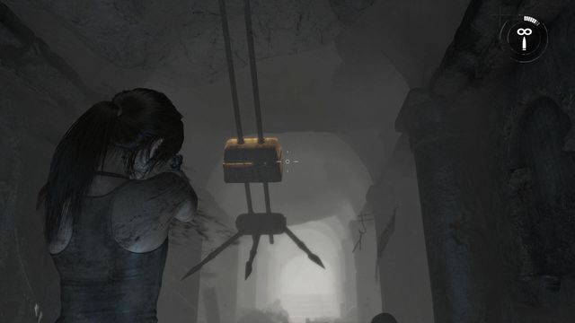 A moment later, Laras life will be endangered once more - Rise of the Tomb Raider: Search the tombs corridors walkthrough - Syria - Lost tomb - Rise of the Tomb Raider Guide