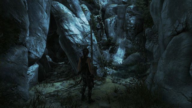 A bit past the brook, prepare to jab the hatchet quickly. - Rise of the Tomb Raider: Tomb - Pit of Judgment 7/9, Geothermal Valley secrets - Geothermal Valley - Rise of the Tomb Raider Guide