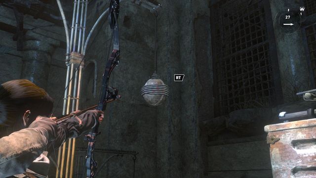 While in the center of the location, you will note two more orbs wound in rope - Rise of the Tomb Raider: Open the entrance to Kitezh, walkthrough - Path of the Deathless - Rise of the Tomb Raider Guide