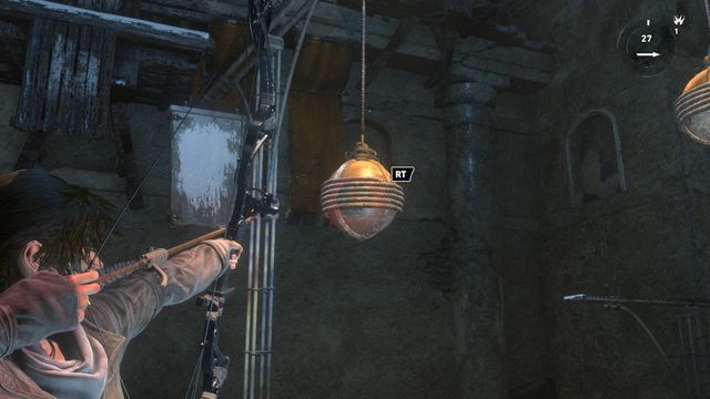 Shoot the second orb twice - Rise of the Tomb Raider: Open the entrance to Kitezh, walkthrough - Path of the Deathless - Rise of the Tomb Raider Guide