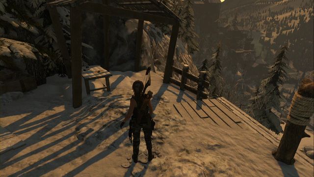 Under the wooden roofing, right above the Communications Tower camp - Rise of the Tomb Raider: Documents, Soviet Installation secrets, map, tips - Soviet Installation - Rise of the Tomb Raider Guide