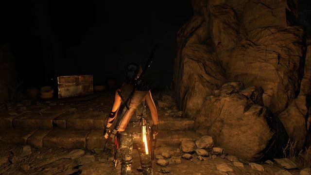 In the cave - Rise of the Tomb Raider: Chests, crypt treasures, Soviet Installation secrets - Soviet Installation - Rise of the Tomb Raider Guide