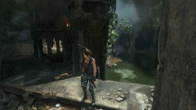 On the wall, next to the column - Rise of the Tomb Raider: Relics and documents, Syria secrets, tips, location - Syria - Rise of the Tomb Raider Guide