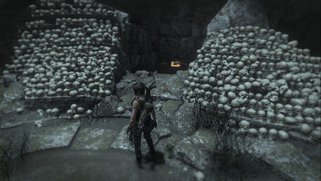 In the cave leading to the Catacombs of Sacred Waters tomb - Rise of the Tomb Raider: Relics, Geothermal Valley secrets, map, locations, tips - Geothermal Valley - Rise of the Tomb Raider Guide