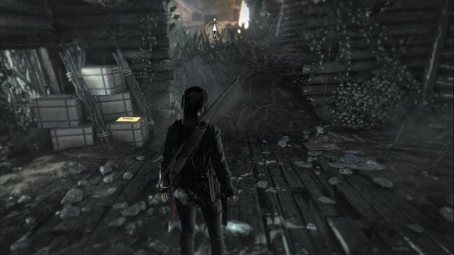 In the wooden house, while you are traveling from one part of the village to another - Rise of the Tomb Raider: Documents 1-15, Geothermal Valley secrets, map - Geothermal Valley - Rise of the Tomb Raider Guide